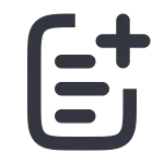 File Dock Add SVG Icon